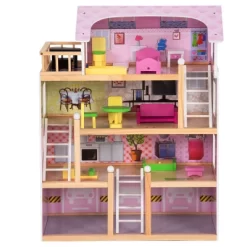 Costway Doll Cottage Dollhouse W/ Furniture Kids Wood House Playset Children Toy -Dollhouse Dreams Deals Store GUEST 02e6ab11 f291 4e44 902d 315a93436d56