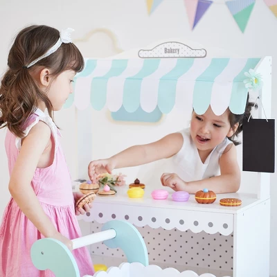 Teamson Kids My Dream Bakery Shop Dessert Stand White / Mint TD-13003A 4 Teamson Kids My Dream Bakery Shop Dessert Stand White / Mint TD-13003A - Image 4