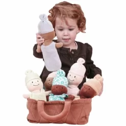 Creative Minds Basket Of Soft Babies With Removable Sack Dresses - Set Of 6 -Dollhouse Dreams Deals Store GUEST 09fba1b9 8748 4745 8bbd b22742463957
