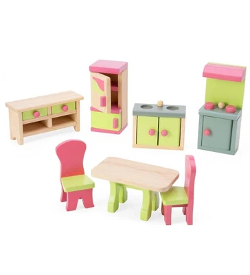 HearthSong 35-Piece Dollhouse Furniture For Kids 6 HearthSong 35-Piece Dollhouse Furniture For Kids - Image 6