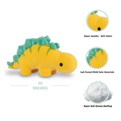 Avocatt Yellow Stegosaurus Plush 1 Avocatt Yellow Stegosaurus Plush