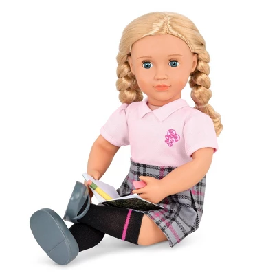 Our Generation Hally With Storybook & Accessories 18" Posable School Doll 3 Our Generation Hally With Storybook & Accessories 18" Posable School Doll - Image 3