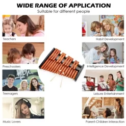 Costway 25 Note Xylophone Wooden Percussion Educational Instrument W/ 2 Mallets -Dollhouse Dreams Deals Store GUEST 11dcc544 5df9 41e7 bdef 8d45cc35c40e