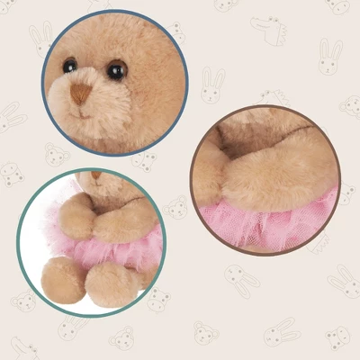 Bearington Bella Plush Ballerina Stuffed Animal Teddy Bear, 6 Inch 1 Bearington Bella Plush Ballerina Stuffed Animal Teddy Bear, 6 Inch