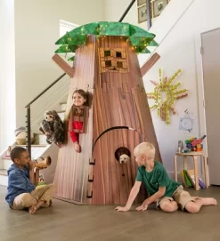HearthSong Constructagons Big Tree Fort Indoor Fort-Building Kit With 4 Working Windows And Door -Dollhouse Dreams Deals Store GUEST 138f826c 1363 48d7 ad55 5e07765e1646