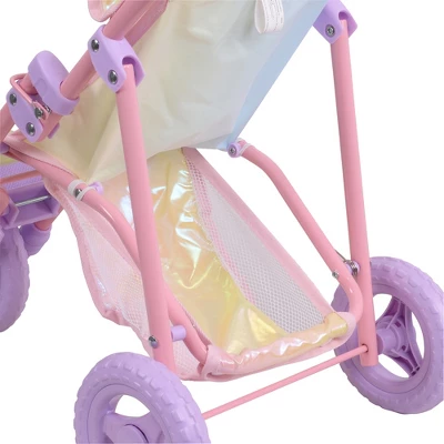 Olivia's Little World Baby Doll Jogging Stroller Buggy Iridescent Color OL-00016 8 Olivia's Little World Baby Doll Jogging Stroller Buggy Iridescent Color OL-00016 - Image 8