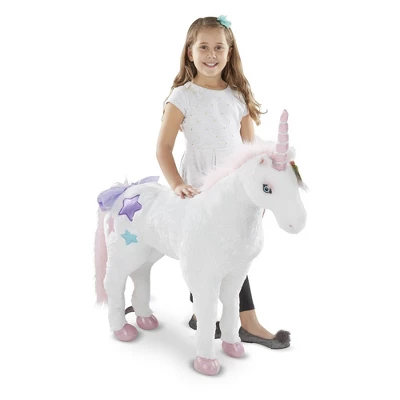 Melissa & Doug Giant Unicorn Stuffed Animal 2 Melissa & Doug Giant Unicorn Stuffed Animal - Image 2