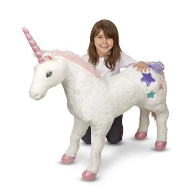 Melissa & Doug Giant Unicorn Stuffed Animal 3 Melissa & Doug Giant Unicorn Stuffed Animal - Image 3