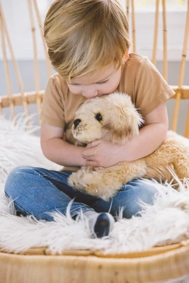 Bearington Goldie Plush Golden Retriever Stuffed Animal Puppy Dog, 13 Inch 3 Bearington Goldie Plush Golden Retriever Stuffed Animal Puppy Dog, 13 Inch - Image 3