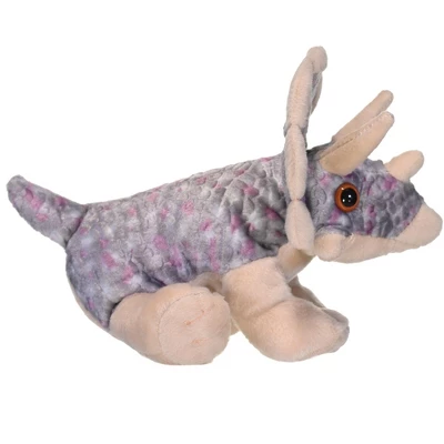 Wild Republic Cuddlekins Mini Triceratops Stuffed Animal, 8 Inches 3 Wild Republic Cuddlekins Mini Triceratops Stuffed Animal, 8 Inches - Image 3