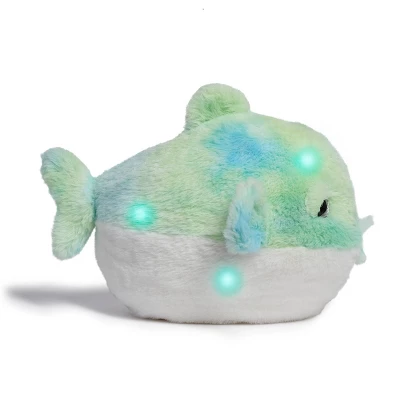 FAO Schwarz 12" Glow Brights LED With Sound Blowfish Toy Plush 2 FAO Schwarz 12" Glow Brights LED With Sound Blowfish Toy Plush - Image 2