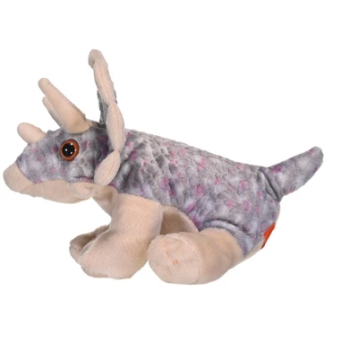 Wild Republic Cuddlekins Mini Triceratops Stuffed Animal, 8 Inches 2 Wild Republic Cuddlekins Mini Triceratops Stuffed Animal, 8 Inches - Image 2