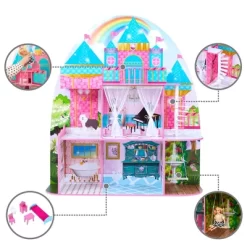 Olivia's Little World By Teamson Kids Furnished Castle Dollhouse For 12" Dolls -Dollhouse Dreams Deals Store GUEST 2550dc0f 3010 4f04 b250 fec3296501c9
