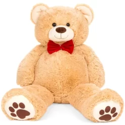 Best Choice Products 38in Giant Soft Plush Teddy Bear Stuffed Animal Toy W/ Bow Tie, Footprints -Dollhouse Dreams Deals Store GUEST 27556c59 356f 44c0 9142 0bf4465e116c