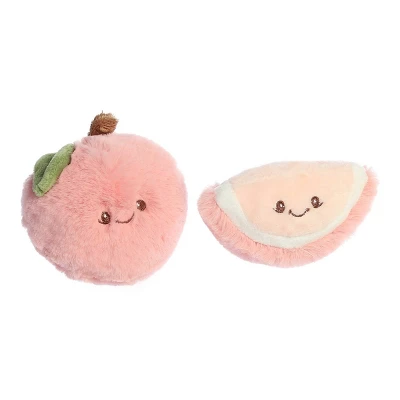 Ebba Mini Peach Rattle & Crinkle Set Precious Produce Adorable Baby Stuffed Animal Pink 3.5" 1 Ebba Mini Peach Rattle & Crinkle Set Precious Produce Adorable Baby Stuffed Animal Pink 3.5"