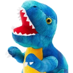 Blue Panda T-Rex Themed Plush Toy For Kids, Dinosaur Stuffed Animal Gift For Boys, 10 Inches, Blue -Dollhouse Dreams Deals Store GUEST 27eef6fe 4afe 48cf b925 ec36fcbe35d4