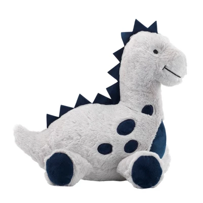 Lambs & Ivy Baby Dino Blue/Gray Plush Dinosaur Stuffed Animal Toy Plushie- Spike 2 Lambs & Ivy Baby Dino Blue/Gray Plush Dinosaur Stuffed Animal Toy Plushie- Spike - Image 2
