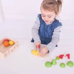 Bigjigs Toys Cutting Fruit Crate Wooden Role Play Toy Set Of 18 -Dollhouse Dreams Deals Store GUEST 2fff15ca 7854 4044 9172 57d8948ced14