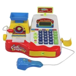 Insten Electronic Cash Register Toy For Kids, Play Food With Supermarket Pretend Play