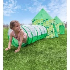 HearthSong Indoor Outdoor Two Green Pop-Up Play Tents And Two Tunnels For Kids -Dollhouse Dreams Deals Store GUEST 34debf6d bfca 45cf 9ece f82ee7e45aff
