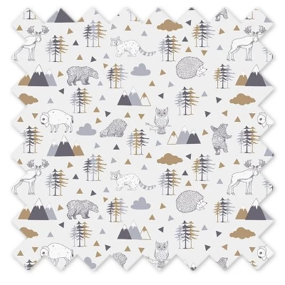 Bacati - Woodlands Gray/Beige Play Tent For Kids/Toddlers, 100% Cotton Percale Fabric Cover 5 Bacati - Woodlands Gray/Beige Play Tent For Kids/Toddlers, 100% Cotton Percale Fabric Cover - Image 5