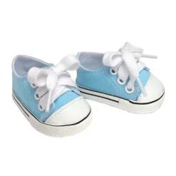 Sophia's - 18" Doll - Set Of 3 Canvas Sneakers - Pink, White, And Blue