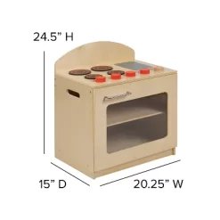 Flash Furniture Children's Wooden Kitchen Stove For Commercial Or Home Use - Safe, Kid Friendly Design -Dollhouse Dreams Deals Store GUEST 3b023ba2 0260 4969 8dcc bc4aa1a78286