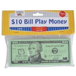 Learning Advantage Ten Dollar Play Bills, Set Of 100 -Dollhouse Dreams Deals Store GUEST 3bb6f888 dc60 43ec be17 eb80349bbc2a