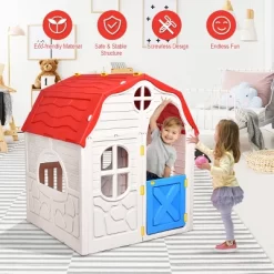 Costway Kids Cottage Playhouse Foldable Plastic Play House Indoor Outdoor Toy Portable 13 Costway Kids Cottage Playhouse Foldable Plastic Play House Indoor Outdoor Toy Portable -Dollhouse Dreams Deals Store GUEST 42d9ca03 559b 48e3 9d5c 3976e1b4a921