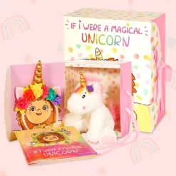 Tickle & Main Magical Unicorn Gift Set, 3-Piece Set, Unicorn Stuffed Animal For Girls 2 Years Old And Above