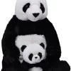 Wild Republic Mom & Baby Jumbo Panda Stuffed Animal, 30 Inches