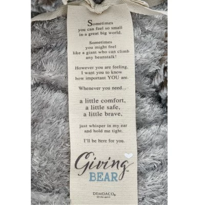 DEMDACO Jumbo Giving Bear 36 Inches - Brown 3 DEMDACO Jumbo Giving Bear 36 Inches - Brown - Image 3