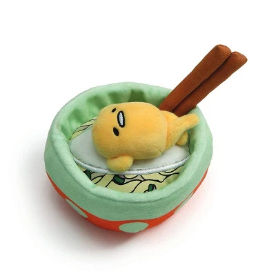 Enesco Gudetama The Lazy Egg Noodle Bowl W/ Chopsticks 4.5-Inch Plush 1 Enesco Gudetama The Lazy Egg Noodle Bowl W/ Chopsticks 4.5-Inch Plush