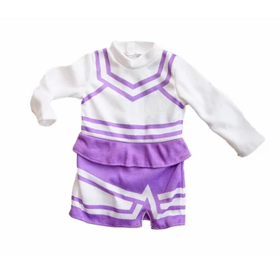 Healthy Roots Purple/White Cheerleader Outfit For Dolls 1 Healthy Roots Purple/White Cheerleader Outfit For Dolls