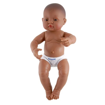 Miniland Educational Anatomically Correct Newborn Doll, 15-3/4", Boy, Brown Eyes 1 Miniland Educational Anatomically Correct Newborn Doll, 15-3/4", Boy, Brown Eyes