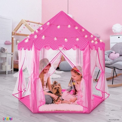 Large Playhouse Tent - Princess Castle Pink With Star Lights And Carry Bag - Play22USA 5 Large Playhouse Tent - Princess Castle Pink With Star Lights And Carry Bag - Play22USA - Image 5