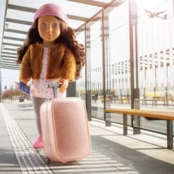Our Generation Lisandra & Rolling Luggage 18" Travel Doll