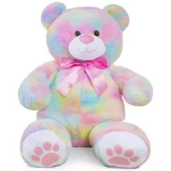 Best Choice Products 38in Giant Soft Plush Teddy Bear Stuffed Animal Toy W/ Bow Tie, Footprints -Dollhouse Dreams Deals Store GUEST 5e30a0b3 6b8b 458b b754 a46a50f99b06
