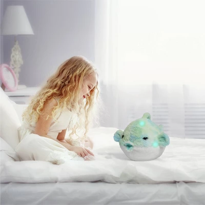 FAO Schwarz 12" Glow Brights LED With Sound Blowfish Toy Plush 1 FAO Schwarz 12" Glow Brights LED With Sound Blowfish Toy Plush