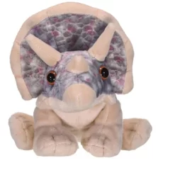 Wild Republic Cuddlekins Mini Triceratops Stuffed Animal, 8 Inches