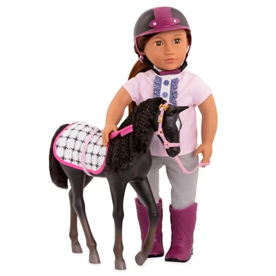 Our Generation Black Velvet Foal Horse Accessory Set For 18" Dolls 2 Our Generation Black Velvet Foal Horse Accessory Set For 18" Dolls - Image 2