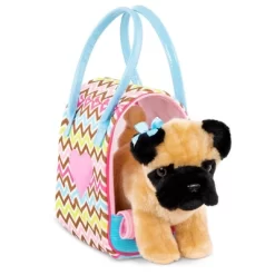 Pucci Pups Zigzag Print Glam Bag With Pug Stuffed Animal -Dollhouse Dreams Deals Store GUEST 6bea2566 05dc 40aa 8318 7dea42e7e4cc