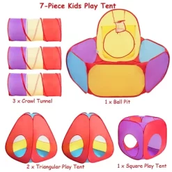 Costway 7pc Kids Ball Pit Play Tents & Tunnels Pop Up Baby Toy Gifts -Dollhouse Dreams Deals Store GUEST 6f664e8b 4ce4 4286 916b 4e885d363c6a