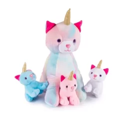 Plush Creations Stuffed Mommy Kitty Unicorn With 3 Kittens In Her Tummy -Dollhouse Dreams Deals Store GUEST 705d9832 46c9 47f4 972b e5d36a9138af