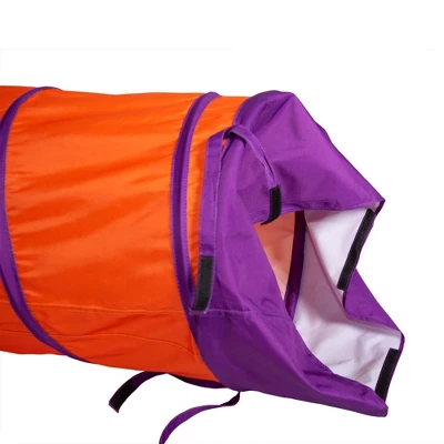 Pacific Play Tents Kids Institutional Tunnel - Orange/Purple 2 Pacific Play Tents Kids Institutional Tunnel - Orange/Purple - Image 2