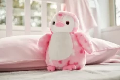 Bearington Precious Heart Stuffed Animal Penguin Plush Heart Printed, 9 Inches