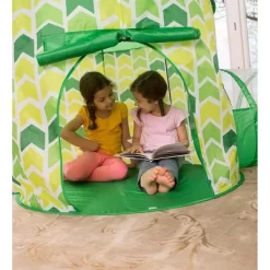 HearthSong Indoor Outdoor Two Green Pop-Up Play Tents And Two Tunnels For Kids -Dollhouse Dreams Deals Store GUEST 859e07e8 a81b 4866 a103 9885a2000606