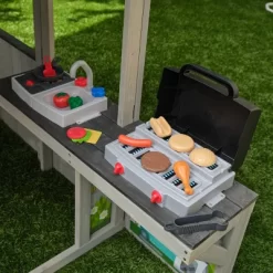 KidKraft Patio Party Wooden Outdoor Playhouse With Spinner Block Puzzle - 14pc -Dollhouse Dreams Deals Store GUEST 89f815b8 fedd 4c0c ac33 85c97ceddc5d