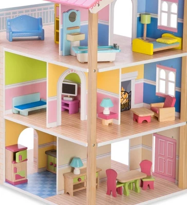 HearthSong 35-Piece Dollhouse Furniture For Kids 1 HearthSong 35-Piece Dollhouse Furniture For Kids