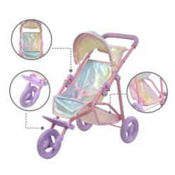 Olivia's Little World Baby Doll Jogging Stroller Buggy Iridescent Color OL-00016 17 Olivia's Little World Baby Doll Jogging Stroller Buggy Iridescent Color OL-00016 -Dollhouse Dreams Deals Store GUEST 94533775 e64b 4c28 8b0d 4b30f8a21528